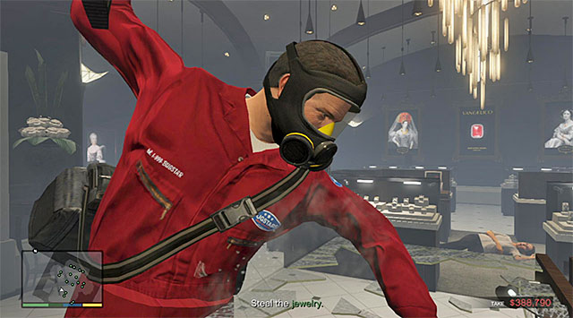 Keep stealing jewels from one display case after another - 16: The Jewel Store Job - the Smart variant - Main missions - Grand Theft Auto V Game Guide