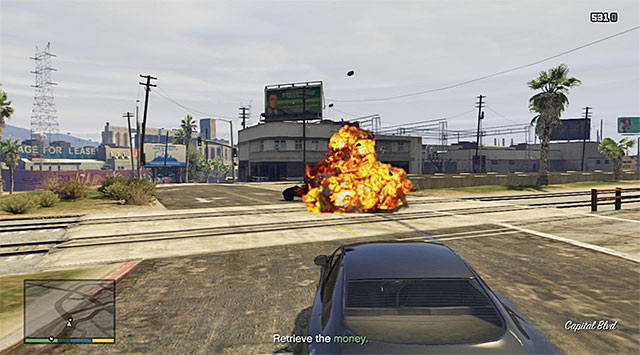 You need to kill the thief and retrieve the stolen money - Ten Cent Theater - Property missions - GTA 5 Guide