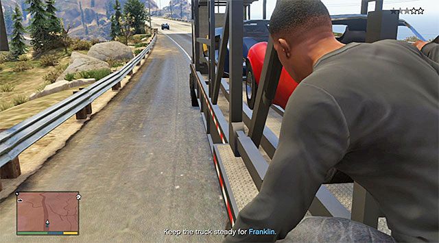 You can switch to the cinematic camera to check out on Franklin - GTA 5: Pack Man - mission walkthrough - Main missions - GTA 5 Guide