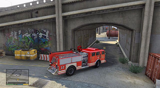 The location to hide the fire truck - GTA 5: Fire Truck - mission walkthr.....