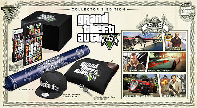 Collectors Edition of GTA V can take pride in the richest contents - Game editions - Basics - Grand Theft Auto V Game Guide