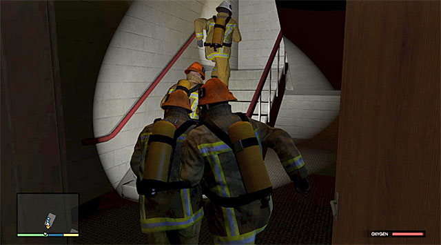The staircase - 68: The Bureau Raid - the Fire Crew variant - Main missions - Grand Theft Auto V Game Guide