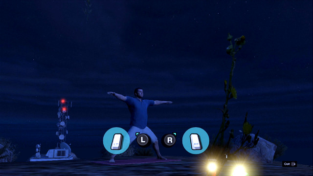 While training yoga, you have to press analogs constantly - Yoga - Activities, Entertainment - Grand Theft Auto V Game Guide