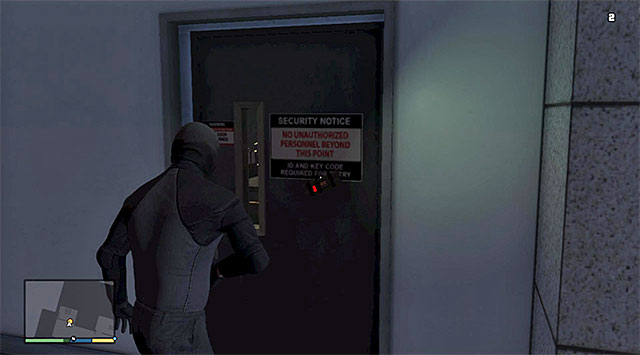 Wait for the team members to gain access inside the skyscraper - 69: The Bureau Raid - the Roof Entry variant - Main missions - Grand Theft Auto V Game Guide