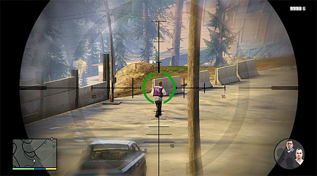 Target and eliminate the enemies from a safe distance - 72: Lamar Down - Main missions - Grand Theft Auto V Game Guide