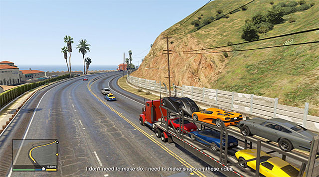Leave Los Santos and start a long ride along the highway - 60: Pack Man - Main missions - Grand Theft Auto V Game Guide