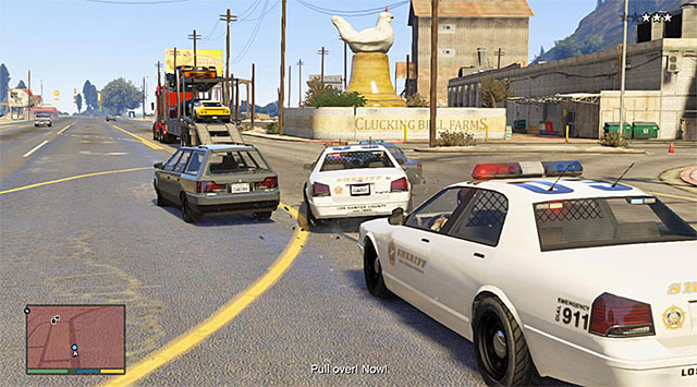 Road spikes are also a good way of losing the pursuit - 60: Pack Man - Main missions - Grand Theft Auto V Game Guide