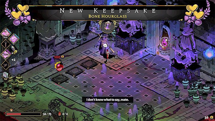 By gifting a bottle of Nectar to an NPC for the first time you'll unlock a new keepsake, an upgradeable item which gives you a passive stat bonus - Hades: Charons Obol, Nectar and Darkness - Basics - Hades Guide