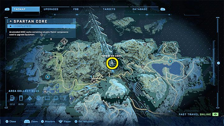 The core is in the area separating the two main parts of the region - Halo Infinite: Mjolnir Armory and Spartan Cores (Reformation) - Reformation - Halo Infinite Guide