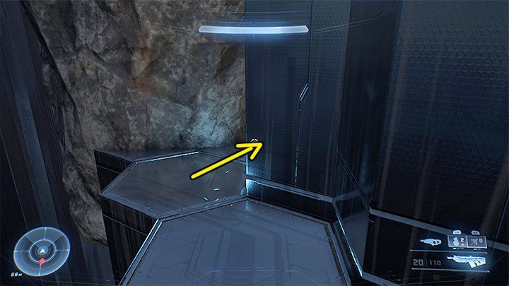 If you land correctly, then you can go to the right from the pictured location - Halo Infinite: Blind, 8th skull (open world) - location, where to find? - Skulls - Halo Infinite Guide