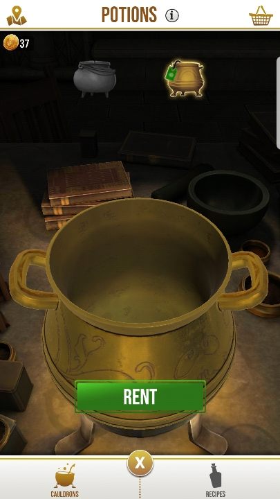 If you want to brew a few potions at the same time, you can rent a cauldron - Potions in Harry Potter Wizards Unite? - Basics - Harry Potter Wizards Unite Guide