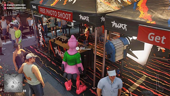 Examine the tables in the public part of the paddock, near the entrance where the guests are checked by the security - Hitman 2 Trophies - Achievements - Miami - Hitman 2 - Hitman 2 Guide