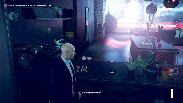 Poison honey or tea lying in the kitchen. Save the game before Alma decides what to drink tea with this time. - Murdering Alma Reynard | Nightcall Misssion of Hitman 2 - Nightcall (Hawkes Bay) - Hitman 2 Guide