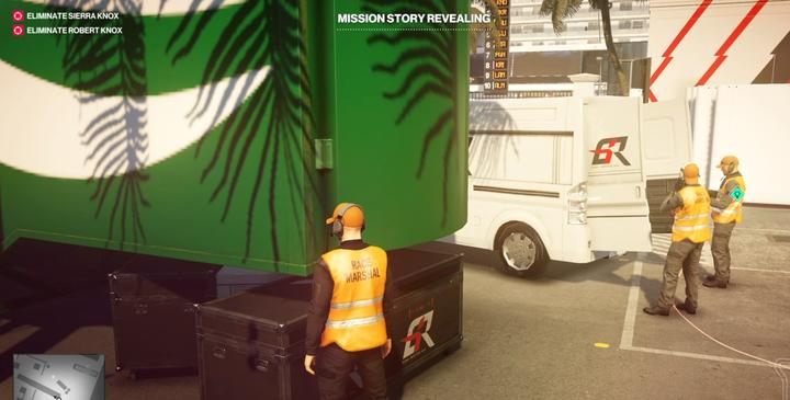 One of the starting spots for this task. - Story Missions | The Finish Line Mission in Hitman 2 - The Finish Line (Miami) - Hitman 2 Guide