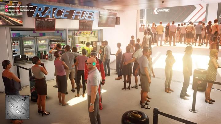 Hint: the second option to start the task is to find a Kronstadt mechanic who walks around in the stands and alleys, in front of the VIP area - Story Missions | The Finish Line Mission in Hitman 2 - The Finish Line (Miami) - Hitman 2 Guide