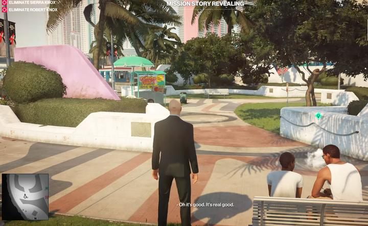 Starting spot. - Story Missions | The Finish Line Mission in Hitman 2 - The Finish Line (Miami) - Hitman 2 Guide