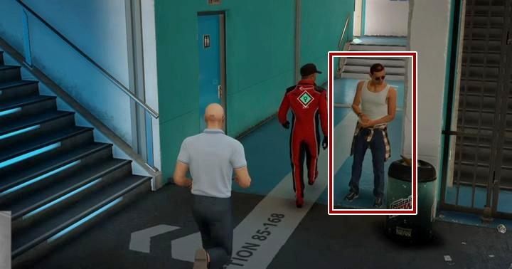 The guy wearing the tank top has a VIP card on him and is an easy target. - Challenges - Exploration | The Finish Line Mission in Hitman 2 - The Finish Line (Miami) - Hitman 2 Guide
