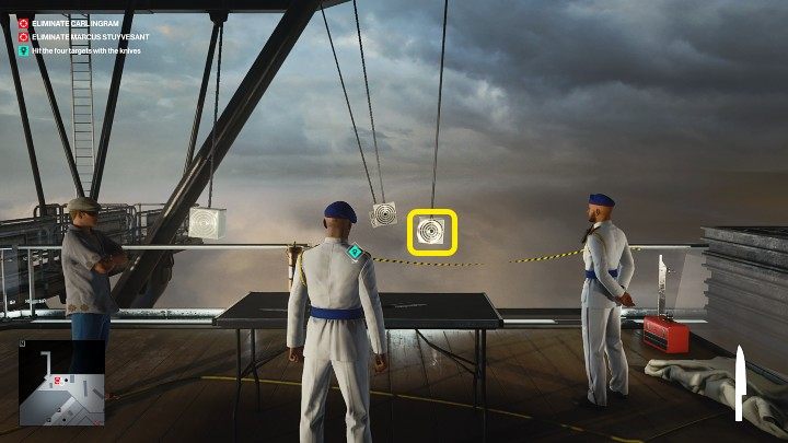 The impressive resume is not satisfactory enough for Stuyvesant and he will want to test your skills in practice (point 17 on the map) - Hitman 3: (In)Security - Dubai, Mission Stories, walkthrough - On Top of the World - Dubai - Hitman 3 Guide