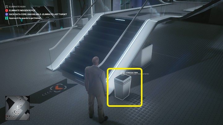 It's a good idea to use this time to hide your weapons (if you have any illegal items on you), as you will be frisked before you can continue the tour - Hitman 3: Certainty Principle - Chongqing, Mission Stories, solution - End Of An Era - Chongqing - Hitman 3 Guide