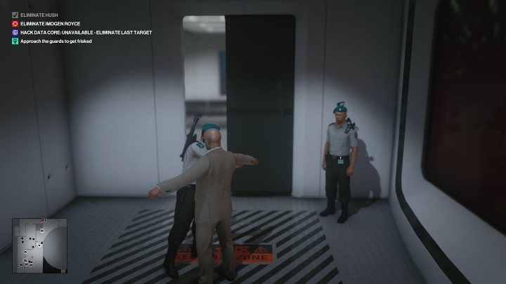 Approach the guards and let them frisk you - Hitman 3: Certainty Principle - Chongqing, Mission Stories, solution - End Of An Era - Chongqing - Hitman 3 Guide