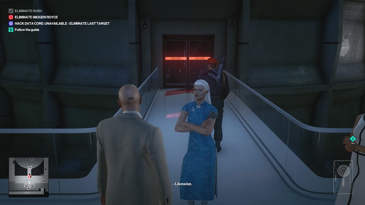 You can now walk over to the guide and continue the tour - Hitman 3: Certainty Principle - Chongqing, Mission Stories, solution - End Of An Era - Chongqing - Hitman 3 Guide