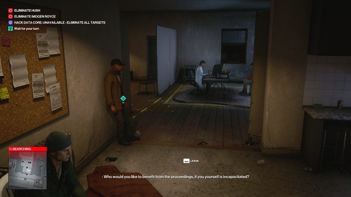 Sit in the waiting room and wait for your turn (point 46 on the map) - Hitman 3: Impulse Control - Chongqing - Mission Story, walkthrough - End Of An Era - Chongqing - Hitman 3 Guide