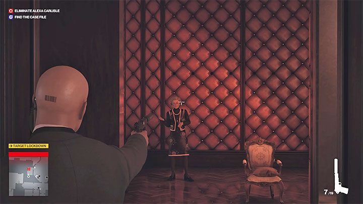 All that's left is to wait for Alexa to show up in the private room - Hitman 3: Assassinating Alexa Carlisle - Death in the Family - Dartmoor - Hitman 3 Guide