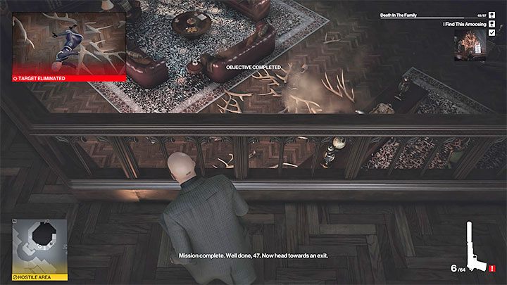 Additional note - You can also hit the chandelier rope while standing on the roof, but it's harder to get the timing right - Hitman 3: Assassinating Alexa Carlisle - Death in the Family - Dartmoor - Hitman 3 Guide