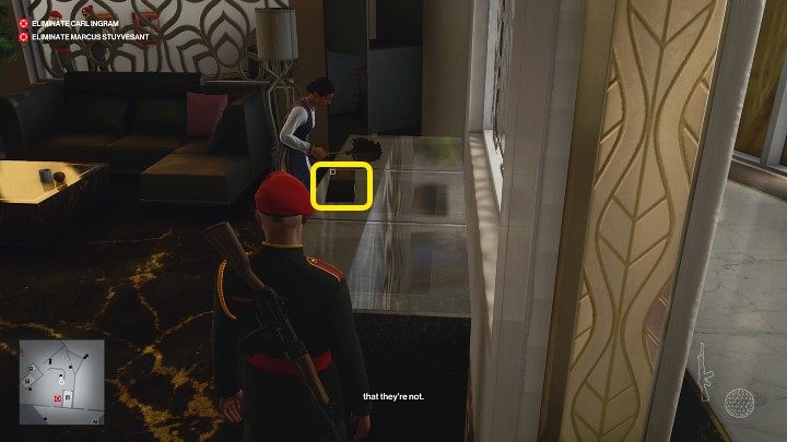 After getting the golf ball, head to the penthouse - Hitman 3: Carl Ingram - how to kill him? Dubai, walkthrough - On Top of the World - Dubai - Hitman 3 Guide