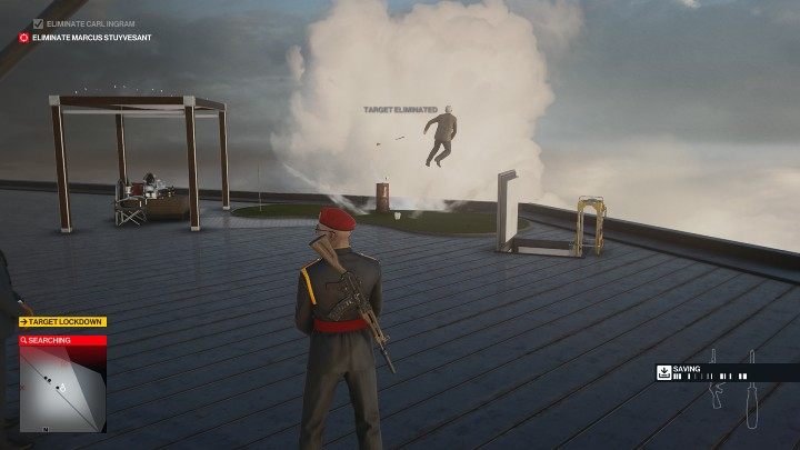 After a while, the target will appear along with his security guard, who will not pay any attention to you - Hitman 3: Carl Ingram - how to kill him? Dubai, walkthrough - On Top of the World - Dubai - Hitman 3 Guide