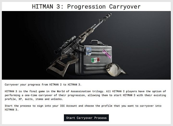 Schritt 1 – Öffnen Sie https://profile – Hitman 3: Fortschritt von Hitman 1 und Hitman 2 übertragen – Anhang – Hitman 3-Handbuch