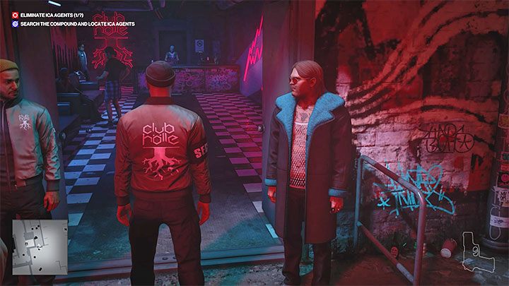 The main entrance to the clubhouse is on the south side of the building (point 8 on the map) and you'll recognize it by the long line - Hitman 3: Holle Club - how to get inside? - Apex Predator - Berlin - Hitman 3 Guide