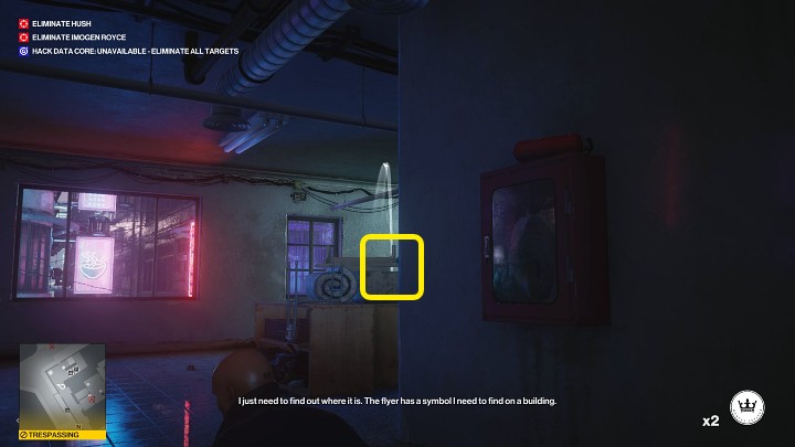 As soon as one of the guards passes your position, immediately toss a second coin toward the stairs to distract the other guard - Hitman 3: Poison in Chongqing - where to find it? - End Of An Era - Chongqing - Hitman 3 Guide
