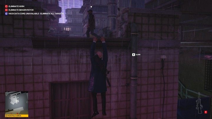 At some point, the guards will move upstairs - Hitman 3: Imogen Royce - how to kill her? Chongqing, China, walkthrough guide - End Of An Era - Chongqing - Hitman 3 Guide