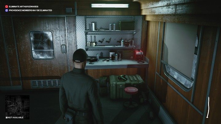 If you want, you can create a gun with a silencer on the workbench (The Gun Muffler challenge) - Hitman 3: Eliminating Arthur Edwards Carpathian Mountains, walkthrough - Untouchable - Carpathian Mountains - Hitman 3 Guide