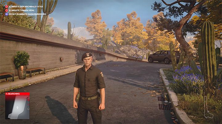 The mercenary disguise is the best one in this mission - Hitman 3: Mendoza - best disguises - The Farewell - Mendoza - Hitman 3 Guide