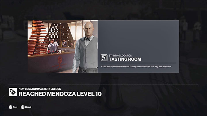 You can also choose the waiter outfit when starting a mission - Hitman 3: Mendoza - best disguises - The Farewell - Mendoza - Hitman 3 Guide