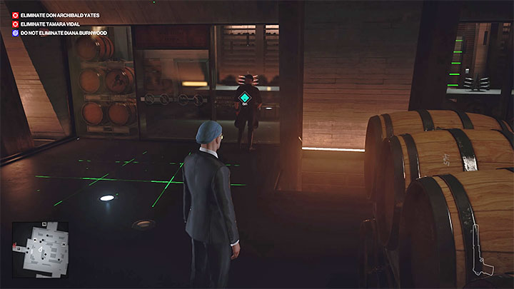 The laser grid is located in the Wine Fridge room, which is a part of the mission in Mendoza, and getting into this room is not obvious - Hitman 3: How to disable the Laser grid? - The Farewell - Mendoza - Hitman 3 Guide