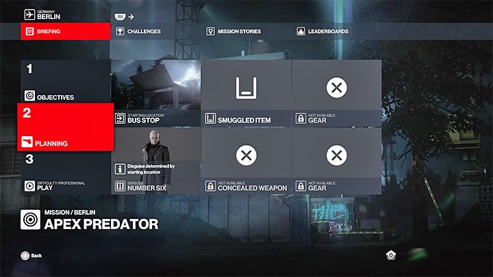 Important at this stage is that while passing the mission for the first time, Agent 47 has no equipment whatsoever - Hitman 3: Apex Predator, Berlin - map, mission information - Apex Predator - Berlin - Hitman 3 Guide
