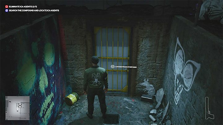 Shortcut 3 - Entrance to the basement of the bikers building (Shortcut: Biker Basement Door) - Hitman 3: Apex Predator, Berlin - map, mission information - Apex Predator - Berlin - Hitman 3 Guide