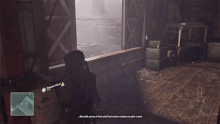 The winch is located on the upper floor of the barn and its good to take care of the nearby opponents first - Murdering Maya Parvati | Colorado - Colorado: Freedom Fighters - Hitman Game Guide