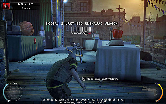If you play on one of higher difficulty setting then return to the place, where you've encounter a sniper earlier and go down the stairs - Hope Fair - 16: Operation Sledgehammer - Hitman: Absolution - Game Guide and Walkthrough