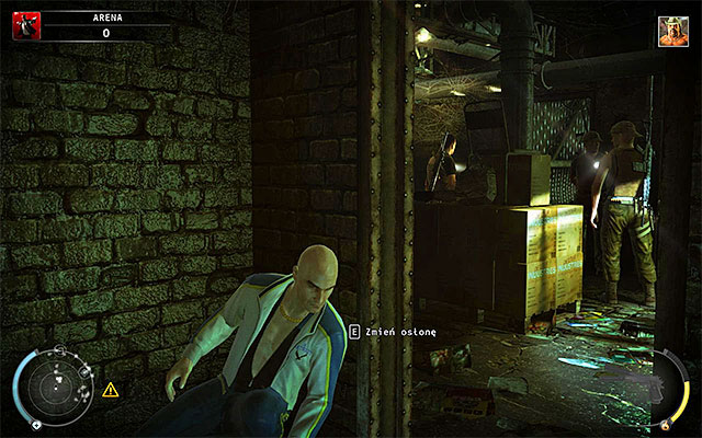Use the stairs, but stop on the landing - The Arena - Murdering Sanchez in traditional way - 13: Fight Night - Hitman: Absolution - Game Guide and Walkthrough