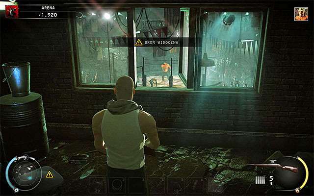 Place yourself neat the shutter, wait for a proper moment and shoot - 13: Fight Night - Challenges - Hitman: Absolution - Game Guide and Walkthrough