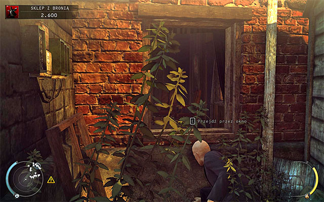 Regardless of how you get close to gun shop owner's office, use the shutter shown on the above screen, but first make sure that the room is empty - Gun Shop - Getting the key to the cabinet - 8: Birdie's Gift - Hitman: Absolution - Game Guide and Walkthrough