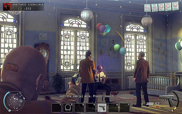 An opportunity to complete this challenge appears at the very beginning of the Orphanage Halls stage, because the room with tortured guard is located in front of the starting place - 6: Rosewood - Challenges - Hitman: Absolution - Game Guide and Walkthrough