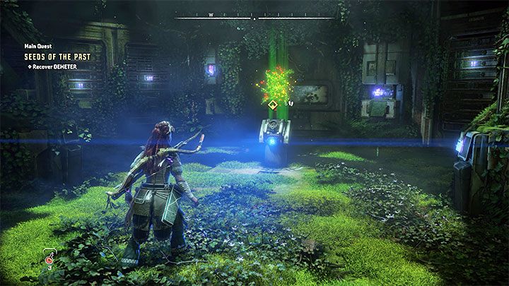 Enter the data core room and use the interactive console to download DEMETER - Horizon Forbidden West: Seeds of the Past - walkthrough - Main Storyline - Horizon Forbidden West Guide
