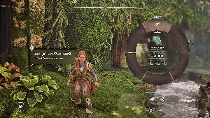 Hold down L1 to enter the weapon wheel - Horizon Forbidden West: Reach for the Stars - walkthrough - Main Storyline - Horizon Forbidden West Guide