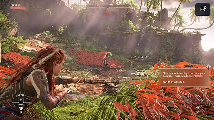 Fighting the burrower is optional, but serves as a great opportunity to practice using the bow in combat - Horizon Forbidden West: Reach for the Stars - walkthrough - Main Storyline - Horizon Forbidden West Guide