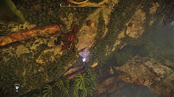 Start moving on the upper shelves - you'll have to use the grapple again as well as grab onto the yellow ledges (the game highlights them with yellow when you use the Focus) - Horizon Forbidden West: Reach for the Stars - walkthrough - Main Storyline - Horizon Forbidden West Guide